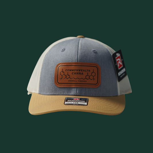 Logo Patch Trucker Hat (White/Tan)